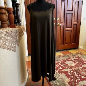 SHEIN Brown Midi A-Line Sleeveless Dress Size 2XL